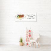 Steak Cartoon Illustration Banner (Insitu)