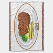 Steak Cartoon Illustration Decke (Vorderseite Vertikal)