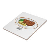 Steak Cartoon Illustration Fliese (Seite)