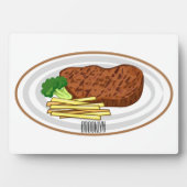 Steak Cartoon Illustration Fotoplatte (Vorderseite)