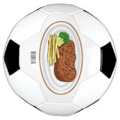 Steak Cartoon Illustration Fußball (Gedreht)