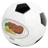 Steak Cartoon Illustration Fußball (Dreiviertel)