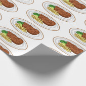 Steak Cartoon Illustration Geschenkpapier (Ecke)