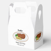 Steak Cartoon Illustration Geschenkschachtel (Geöffnet)