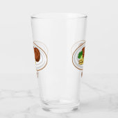 Steak Cartoon Illustration Glas (Links)