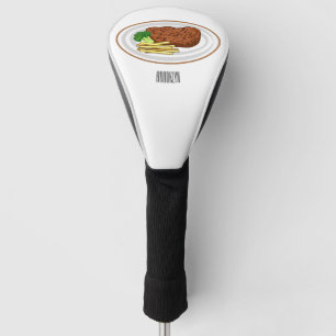 Steak Cartoon Illustration Golf Headcover