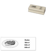 Steak Cartoon Illustration Gummistempel (Stempel)