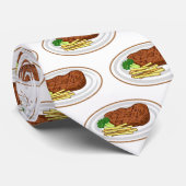 Steak Cartoon Illustration Krawatte (Gerollt)