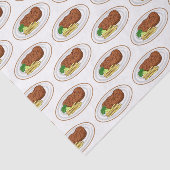 Steak Cartoon Illustration Seidenpapier (Ausschnitt)