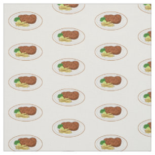 Steak Cartoon Illustration Stoff