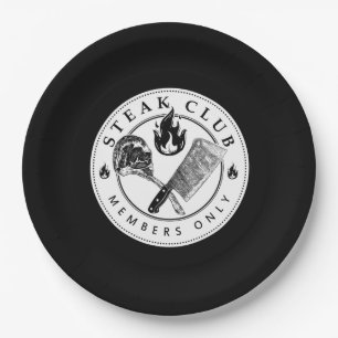 Steak-Club-Teller Pappteller