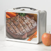 Steak Dinner und Kuh Metall Brotdose (Beispiel)