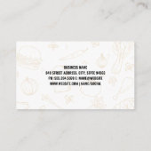 Steak | Food Icons Visitenkarte (Rückseite)