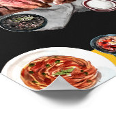 Steak Food Watercolor Poster (Ecke)