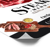 Steak Food Watercolor Poster (Ecke)
