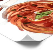 Steak Food Watercolor Poster (Ecke)