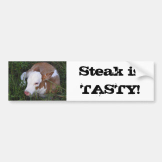 Steak ist geschmackvoller Autoaufkleber