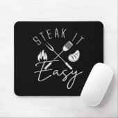 Steak It Easy Funny Grillen Grilling Väter Day Mem Mousepad (Mit Mouse)