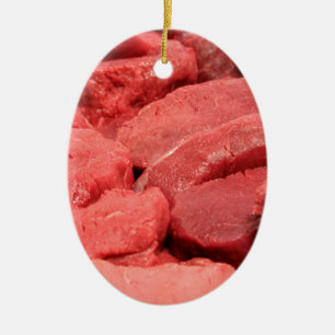 Steak Keramik Ornament