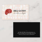 Steak-Logo | Küchenmuster Visitenkarte (Vorne/Hinten)