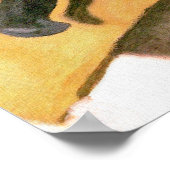 Steak Painting - Vintage Kunst von Felix Vallotton Poster (Ecke)