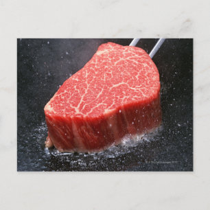 Steak Postkarte