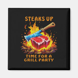 Steak-Rbarbecue-Party Lustige Sprüche Für Männer U Magnet