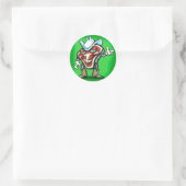 Steak Runder Aufkleber (Tasche)
