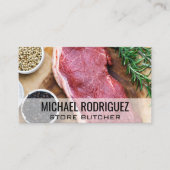 Steak und Gewürze Visitenkarte (Vorderseite)