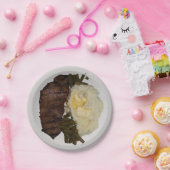 Steak und Kartoffeln Pappteller (Party)