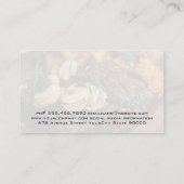 Steak und Pilze | Feuermesser-Logo Visitenkarte (Rückseite)