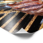 Steak Wall Print Fotodruck (Ecke)