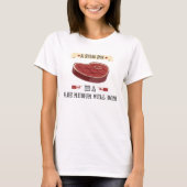 Steak-Wortspiel-T - Shirt (Vorderseite)