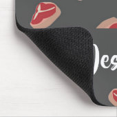 Steakfleisch auf grau mousepad (Ecke)