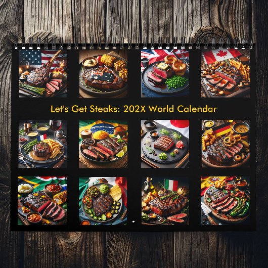 Steaks: 2025/2026 Weltkalender Kalender