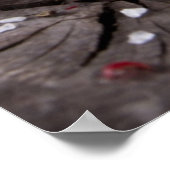 Steaks aus gegrillter Grillen mit frischen Kräuter Poster (Ecke)