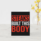 Steaks bauten diesen Körper Karte (Gelbe Blume)