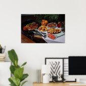 Steaks, Burger, Huhn Poster (Heimbüro)