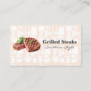 Steaks   Restaurant Visitenkarte