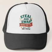Steal And Swap Society — Funny Gift Exchange Party Truckerkappe (Vorderseite)