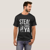 Steal I Dare Ya Softball Catcher Team Sport T-Shirt (Vorne ganz)