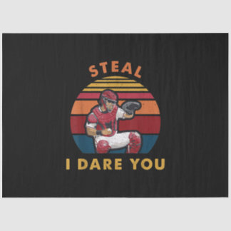 Steal I wage es, dass du Funny Baseball Catcher Pl Seidenpapier