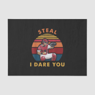 Steal I wage es, dass du Funny Baseball Catcher Pl Seidenpapier