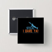Steal I wage Ya - Baseball Softball Shirt Button (Vorne & Hinten)