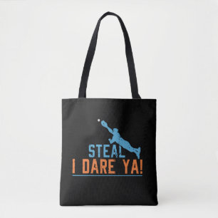 Steal I wage Ya - Baseball Softball Shirt Tote Bag Tasche