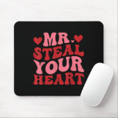 Steal Your Heart Retro Valentinstag Mousepad (Mit Mouse)