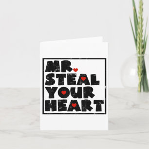Steal Your Heart Valentinstag Funny V-day Boy Karte