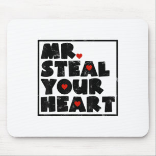 Steal Your Heart Valentinstag Funny V-day Boy Mousepad