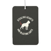 Stealing Heart and Blade Furzen Boston Terrier Autolufterfrischer (Vorderseite)