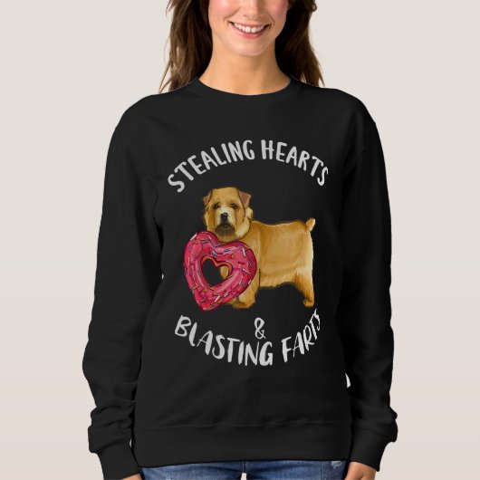 Stealing Heart Blasting Farts Norwich Sweatshirt (Vorderseite)